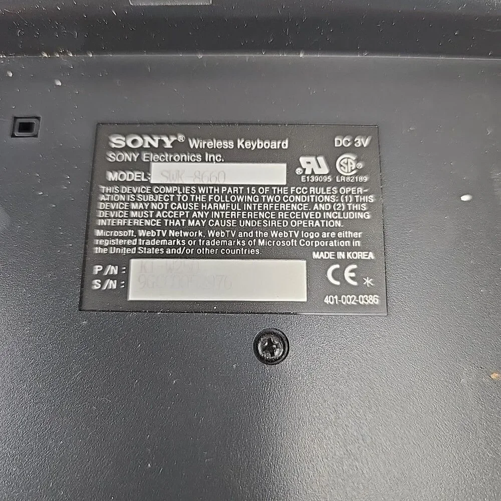 Vintage Sony INT-W250 Internet Terminal‎ WebTV w/ Keyboard No Cords Untested